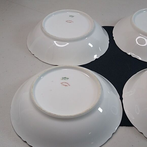 Antique Haviland France Limoges Berry/sauce Bowls Pink Rose (6) - Picture 6 of 10